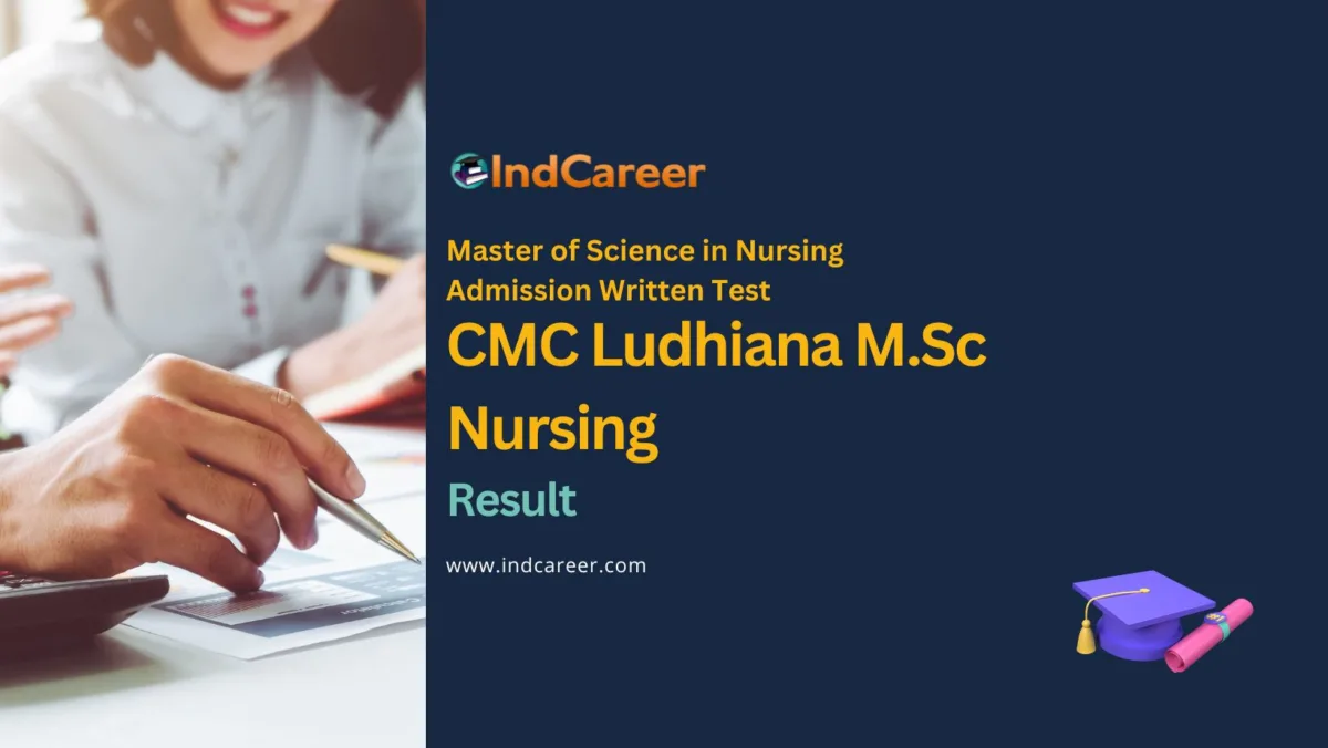 CMC Ludhiana M.Sc Nursing Result