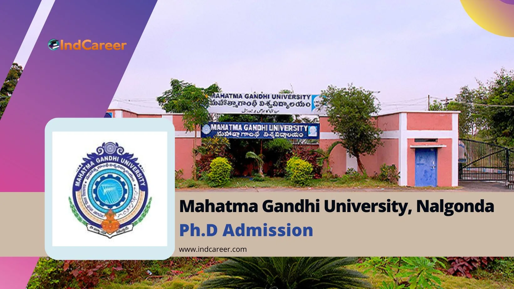 MGU Nalgonda PhD Admission