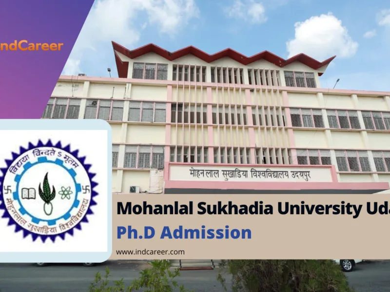 Mohanlal Sukhadia University PhD Admission