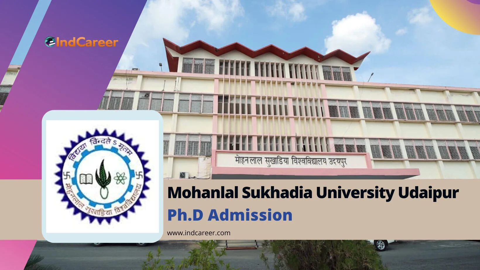 Mohanlal Sukhadia University PhD Admission