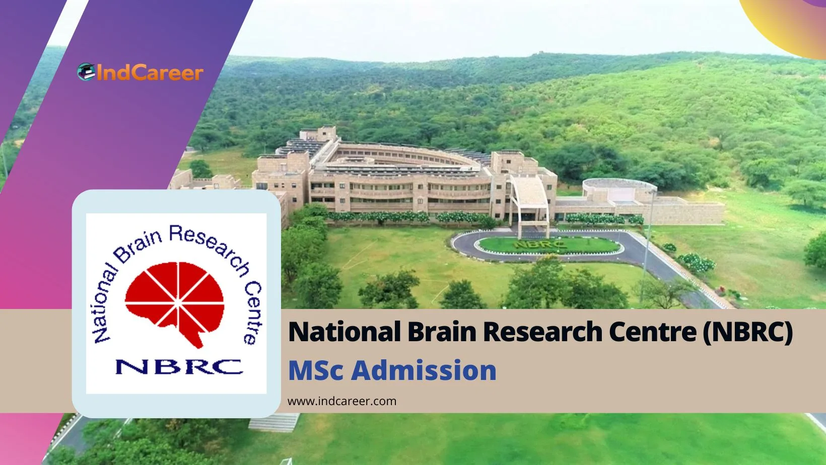 National Brain Research Centre MSc Admission