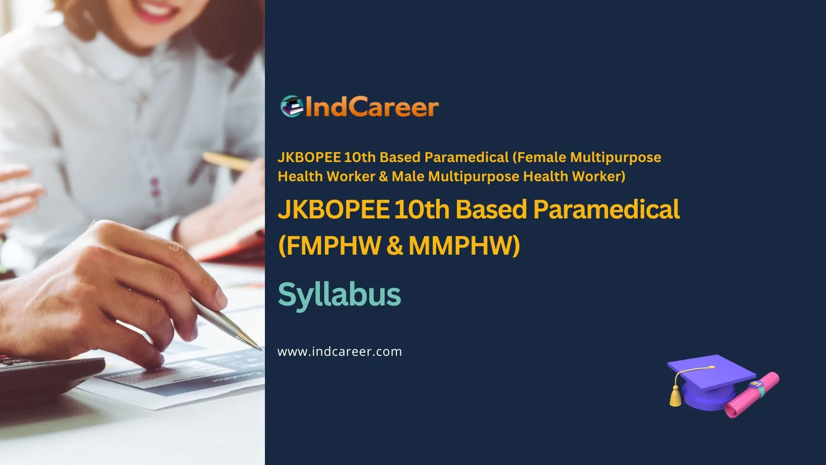 JKBOPEE 10th Based Paramedical (FMPHW & MMPHW) Syllabus