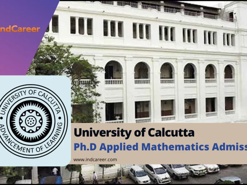 University of Calcutta PhD in Applied Mathematics Admission