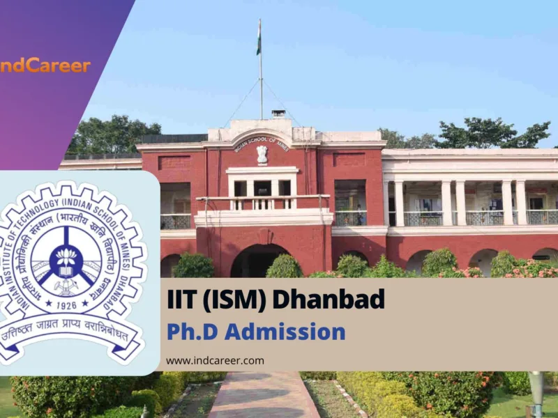 IIT (ISM) Dhanbad PhD Admission