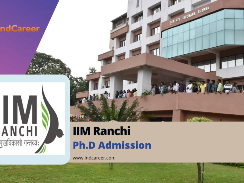 IIM Ranchi PhD Admission