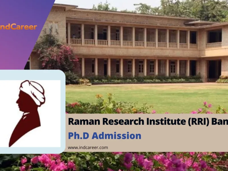 Raman Research Institute (RRI) Bangalore PhD Admission