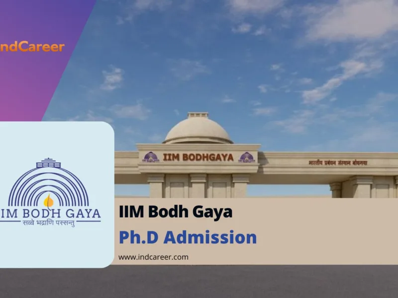 IIM Bodh Gaya PhD Admission 