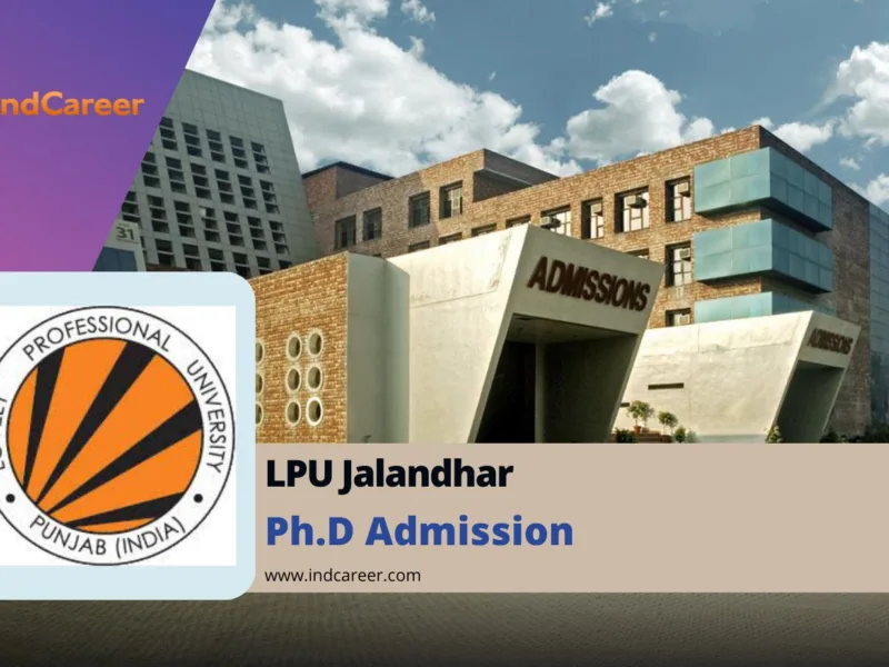 LPU Jalandhar PhD Admission