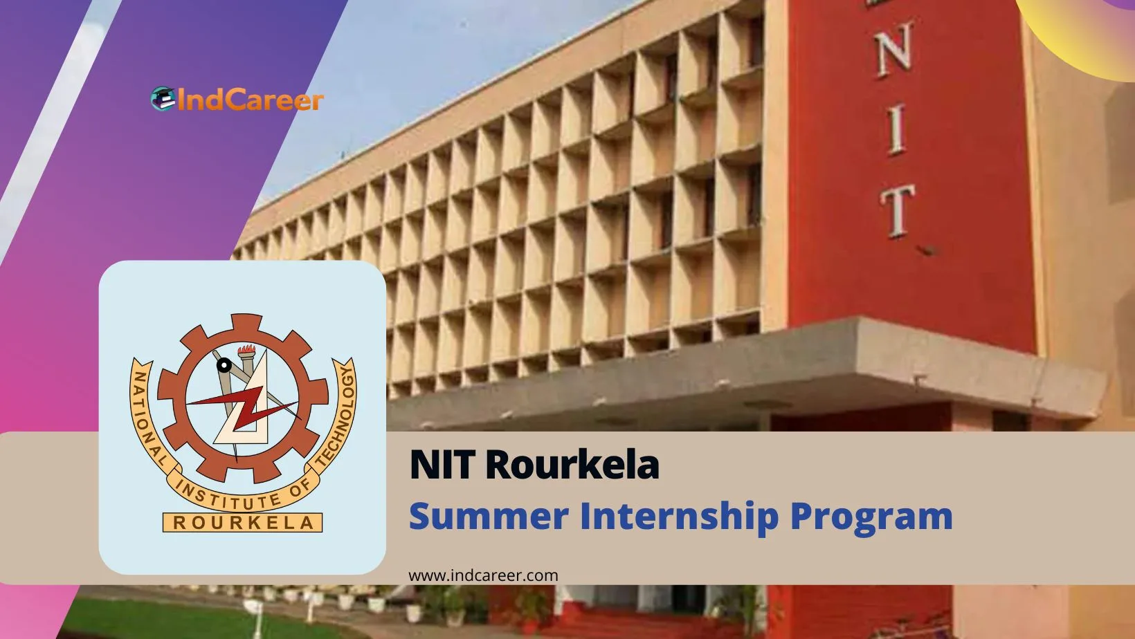 NIT Rourkela Summer Internship Program