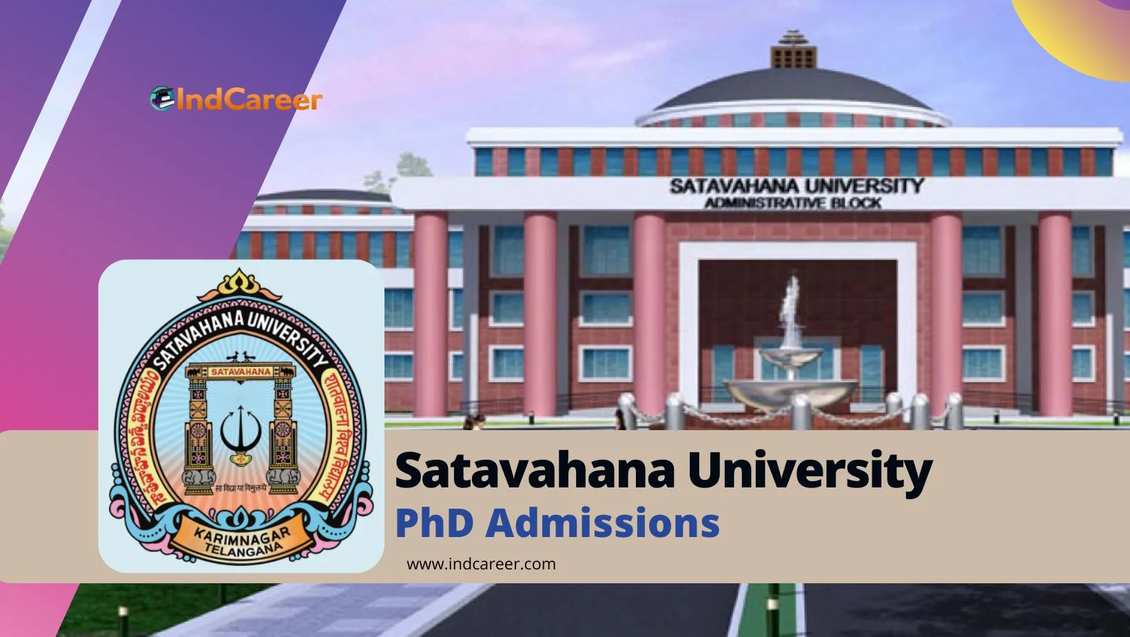 Satavahana University PhD Admissions