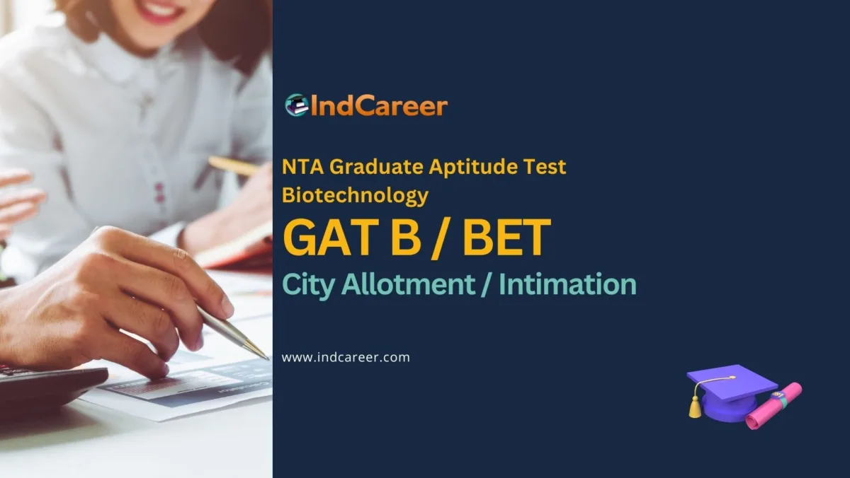 GAT B / BET City Slip / Allotment / Intimation