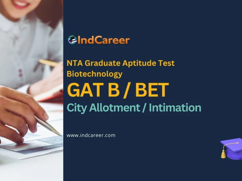 GAT B / BET City Slip / Allotment / Intimation