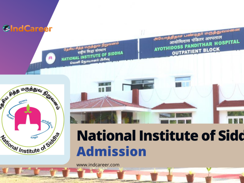 National Institute of Siddha Admission