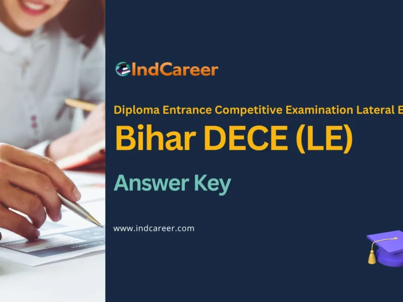 Bihar DECE LE Answer Key