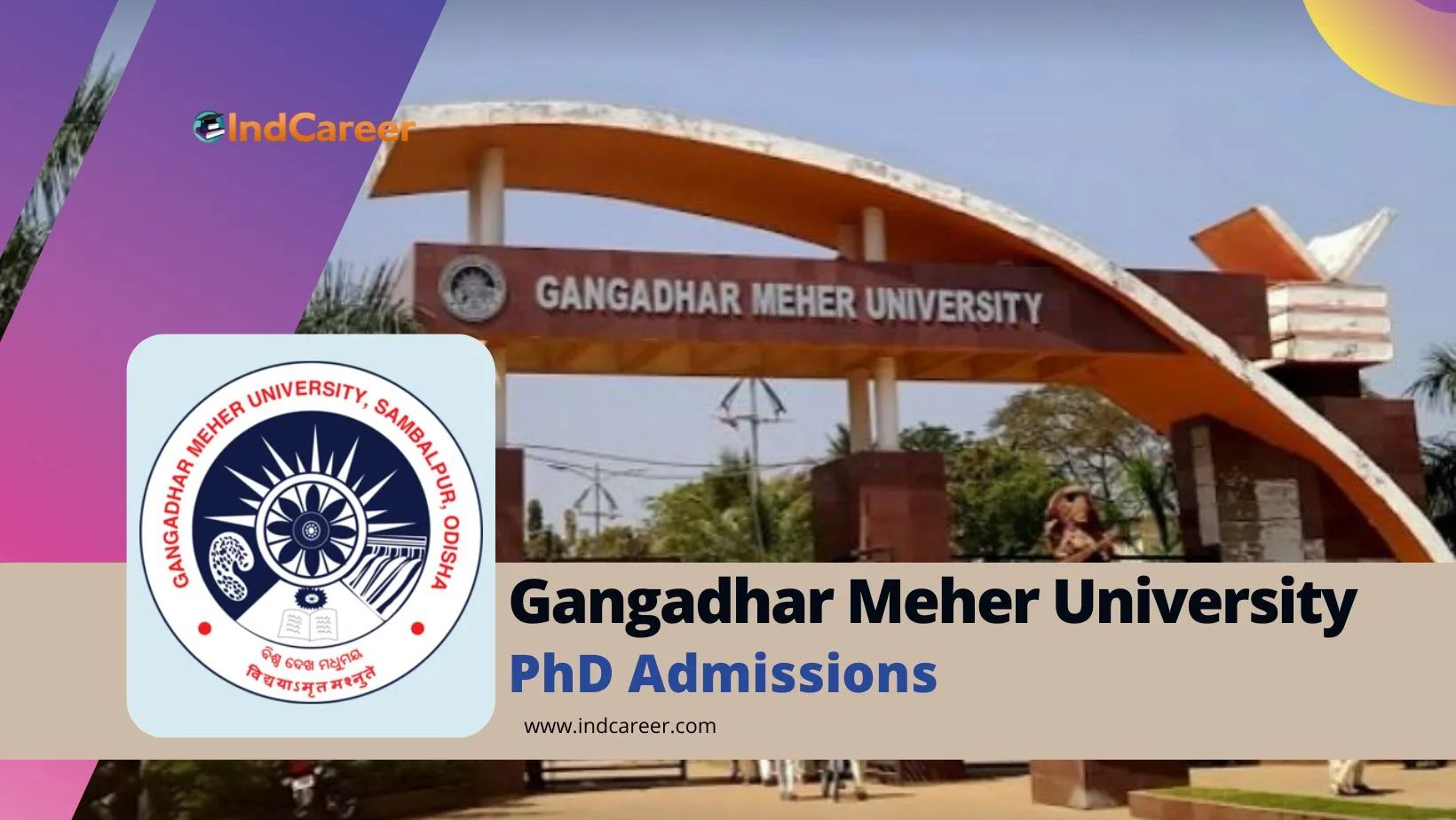 Gangadhar Meher University Ph.D Admission