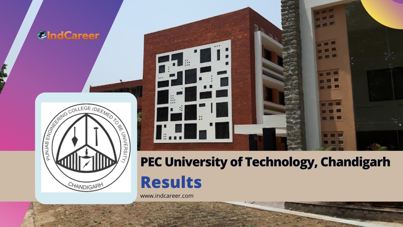 PEC University of Technology, Chandigarh Results