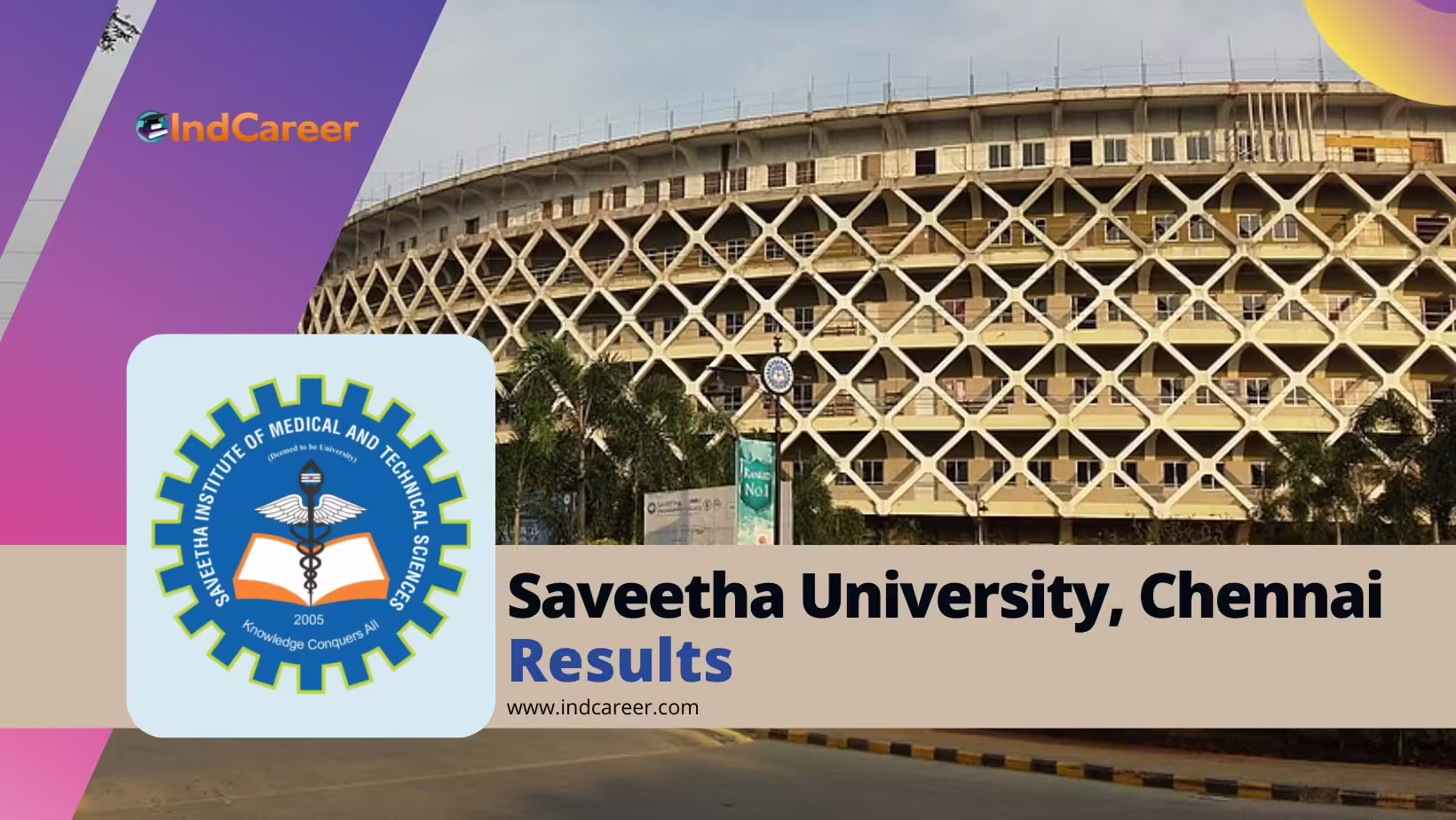 Saveetha University, Chennai Results