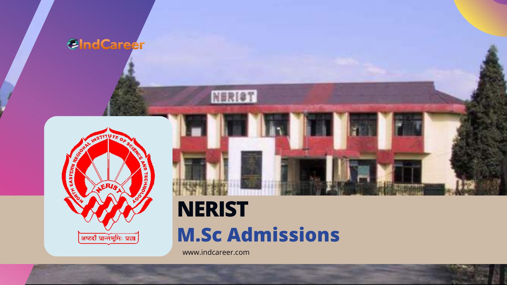 M.Sc Admission at NERIST