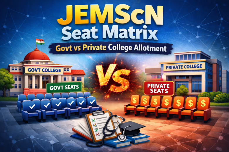 JEMScN Seat Matrix Govt vs Private College Allotment