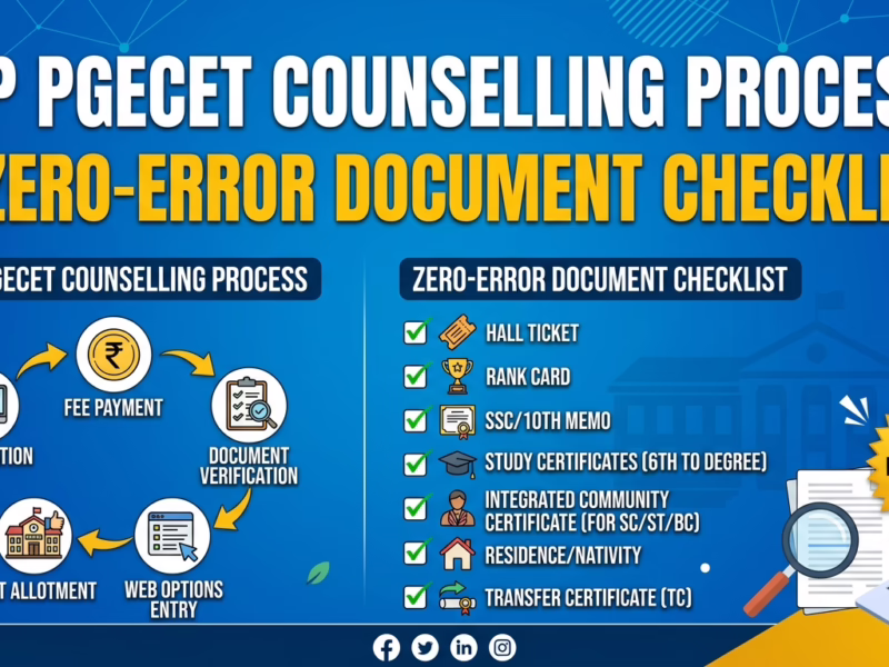 AP PGECET Counselling Process
