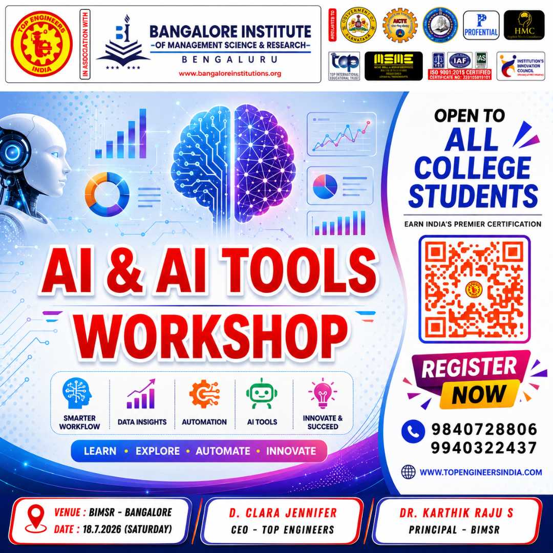 AI & AI Tools Workshop 2026, Chennai, Tamil Nadu, 18th July 2026