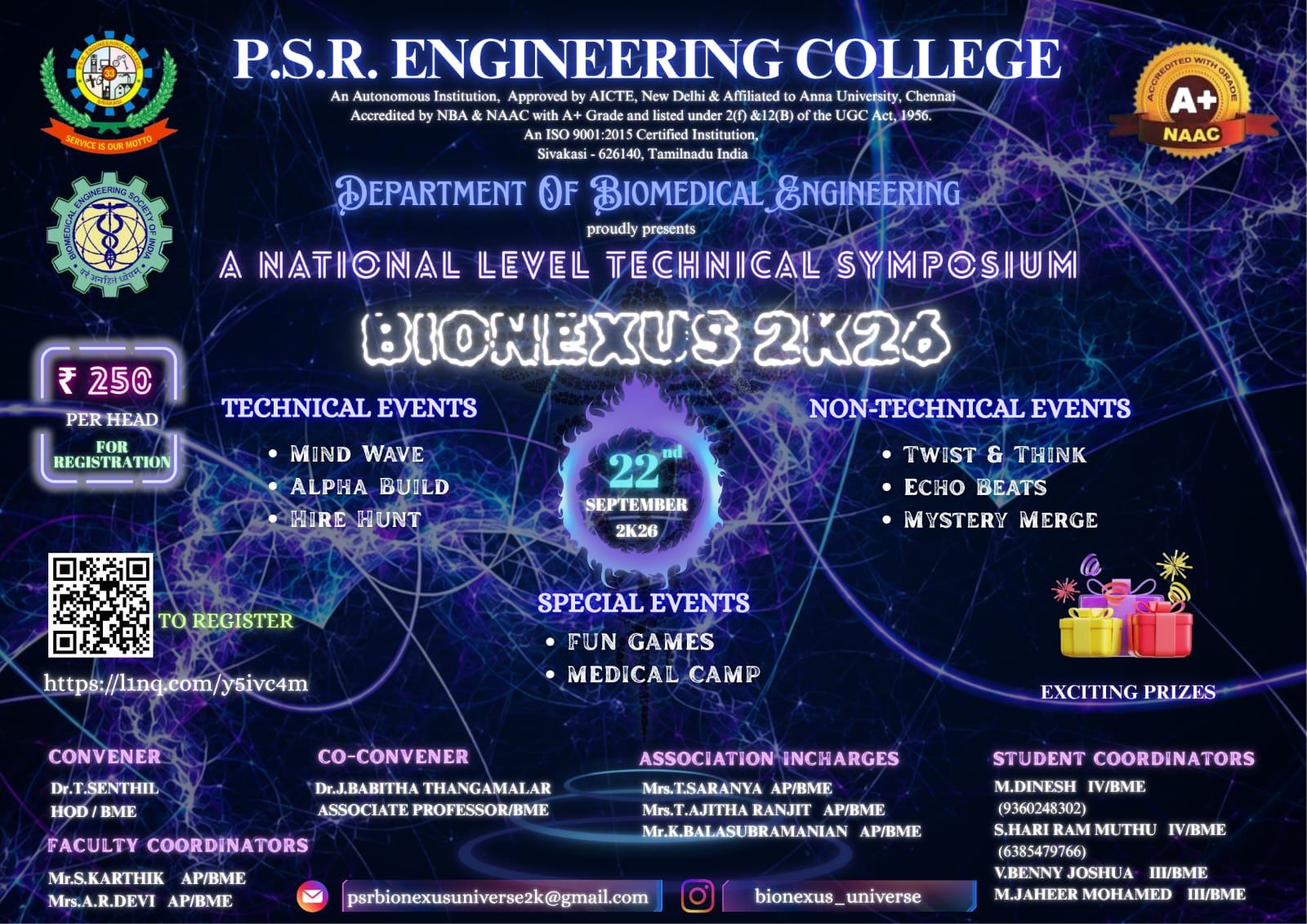 BIONEXUS 2K26