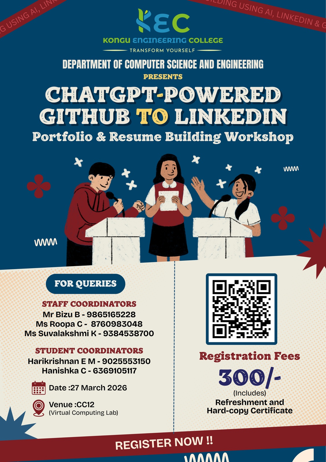 CHATGPT-POWERED GITHUB TO LINKEDIN- Portfolio & Resume Building Workshop 2026