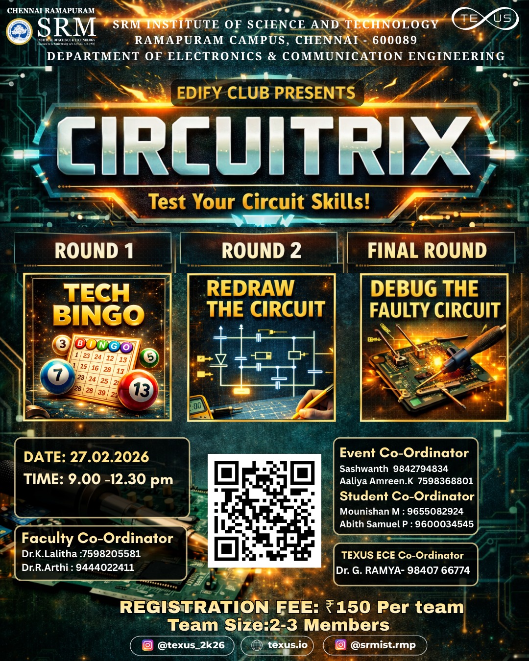 CIRCUITRIX 2026, SRM Institute of Science and Technology Ramapuram