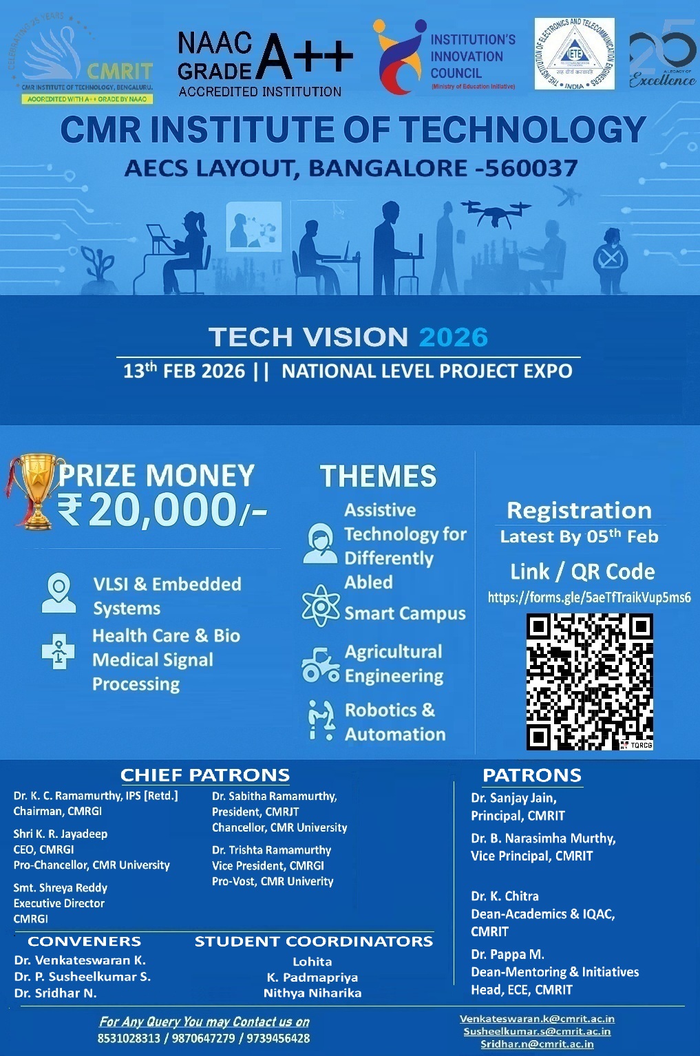 CMRIT National Level Project Expo – “Tech Vision 2026”