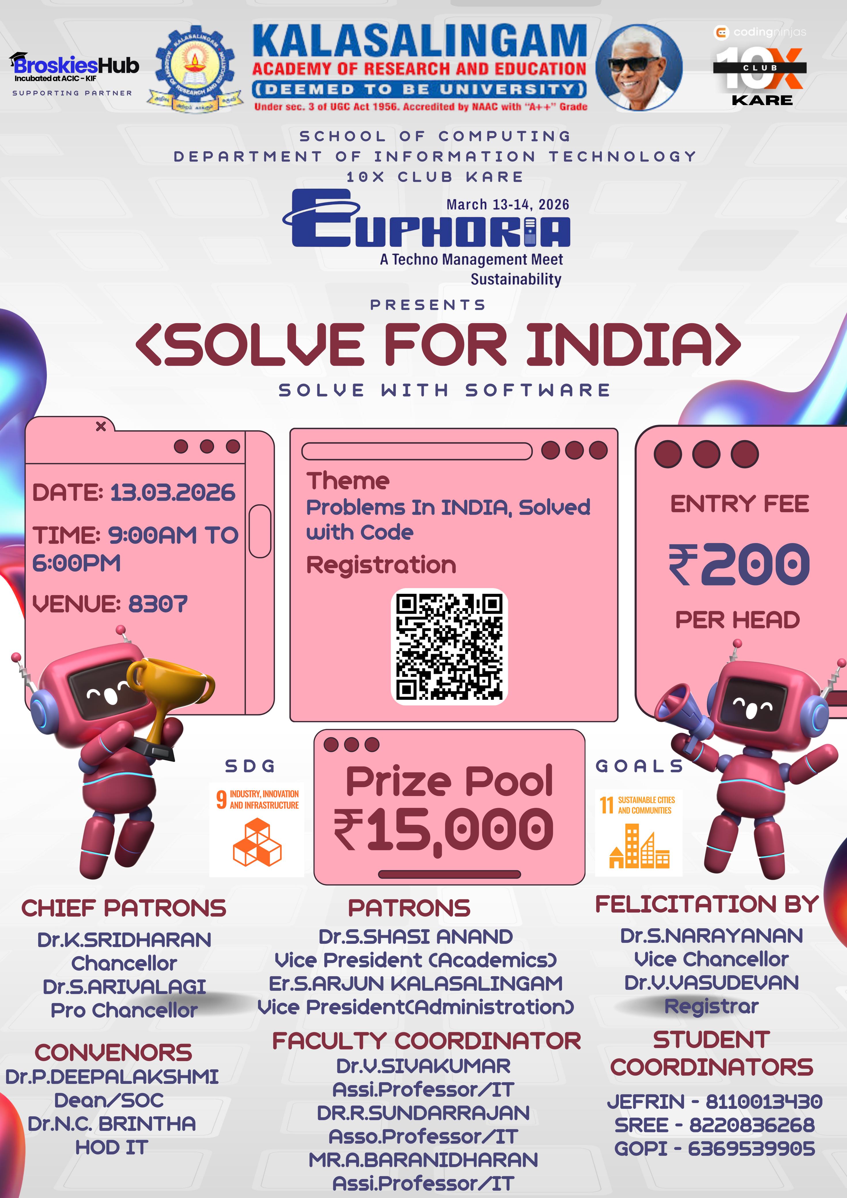 Euphoria 2026, Kalasalingam Academy of Research and Education