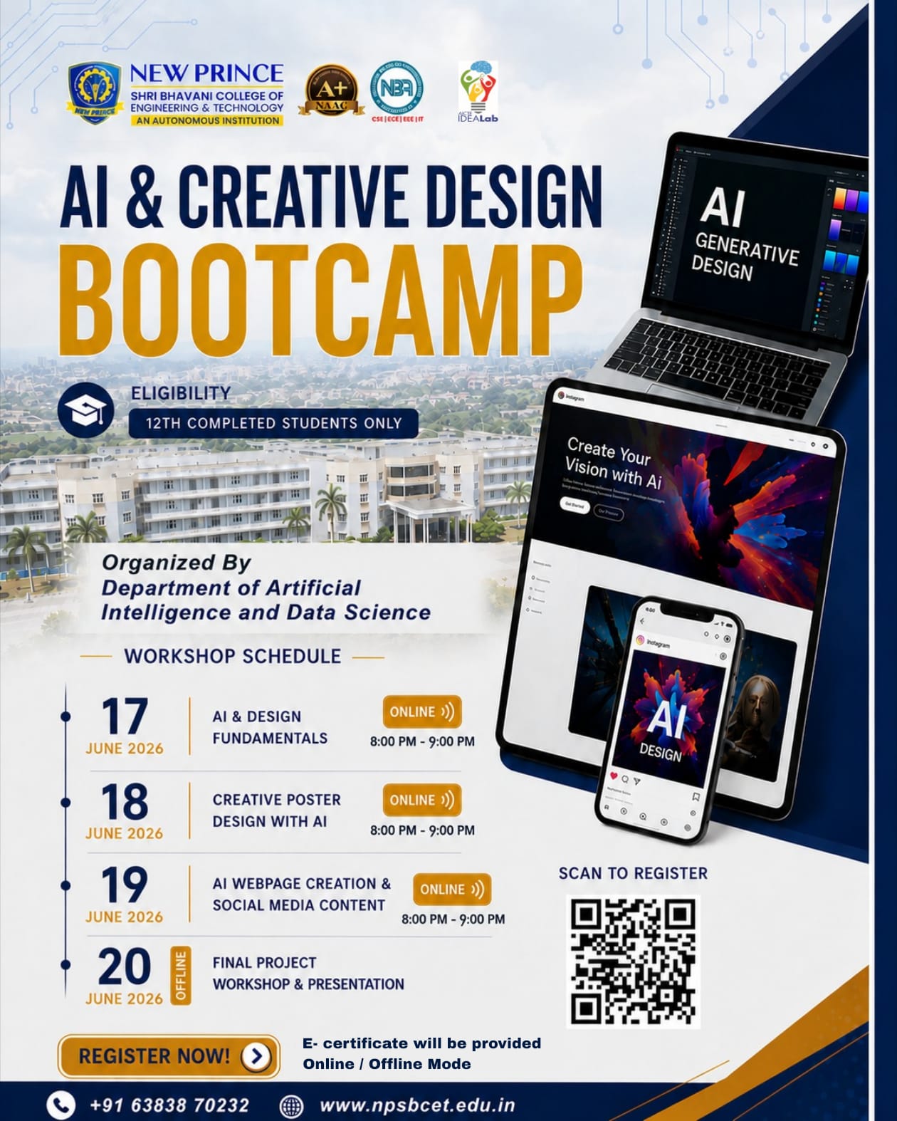Four Days Workshop on AI & Creative Design Bootcamp 2026