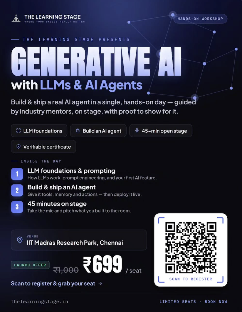 Generative AI with LLM's & AI Agents Workshop 2026