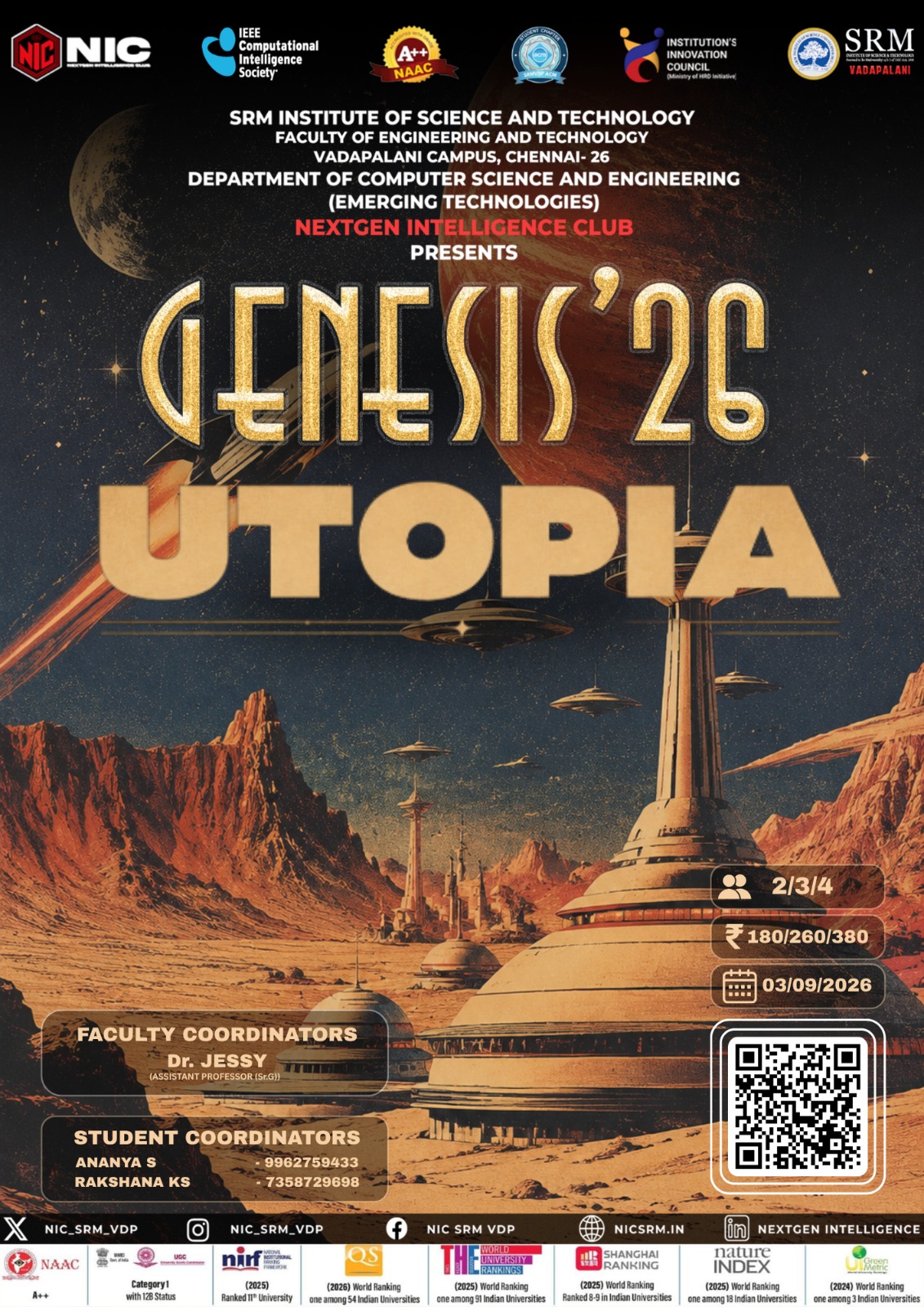 GENESIS'26 / Utopia Web Development Challenge