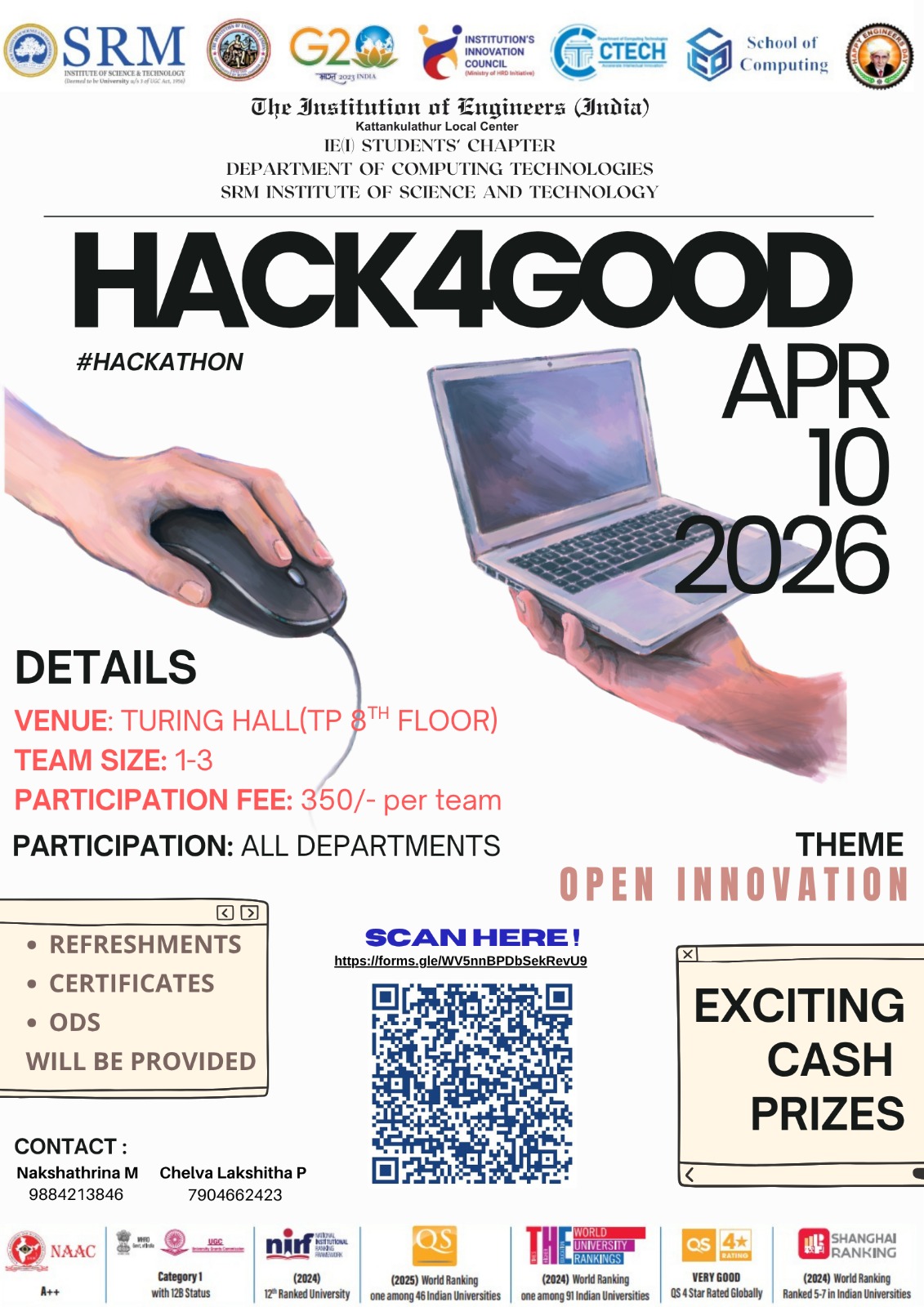 HACK4GOOD 2026, SRM Institute of Science and Technology Kattankulathur