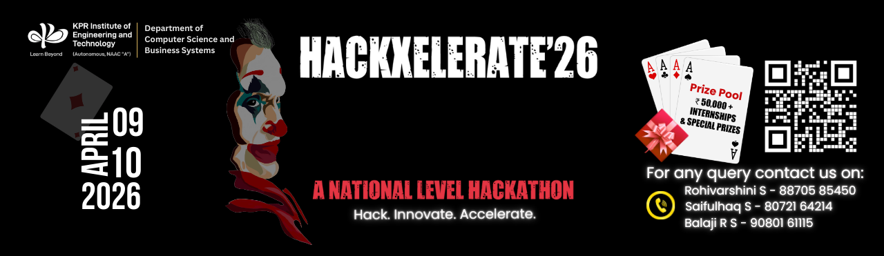 HackXelerate'26, KPR Institute of Engineering and Technology