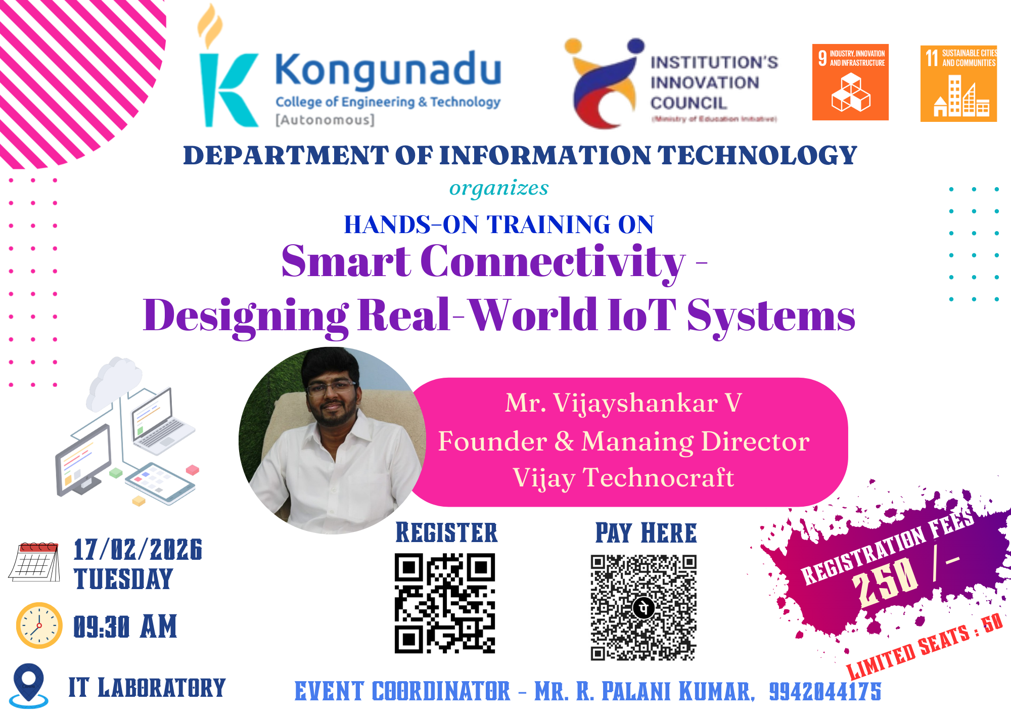Hands-On Training on Smart Connectivity – Designing Real-World IoT Systems 2026