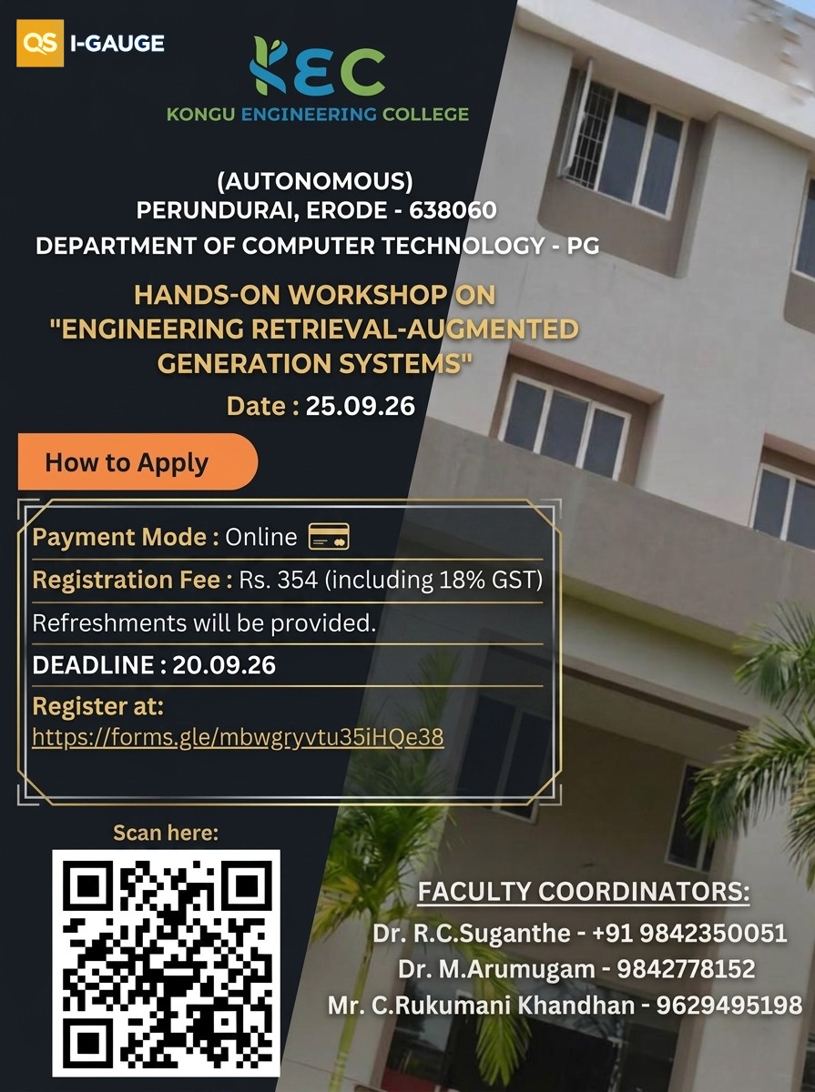 Hands-on Workshop on Engineering Retrieval-Augmented Generation Systems 2026