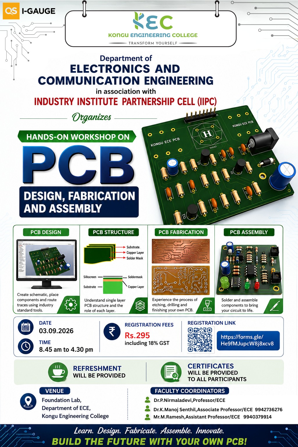 Hands-on Workshop on PCB Design, Fabrication and Assembly 2026