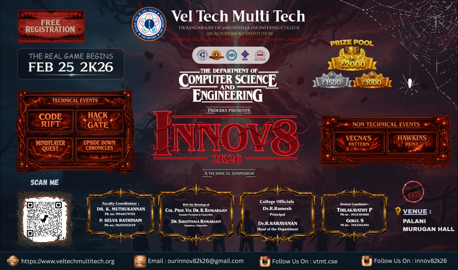 INNOV8 2K26, VelTech Multitech DR Rangarajan DR Sakunthala Engineering College