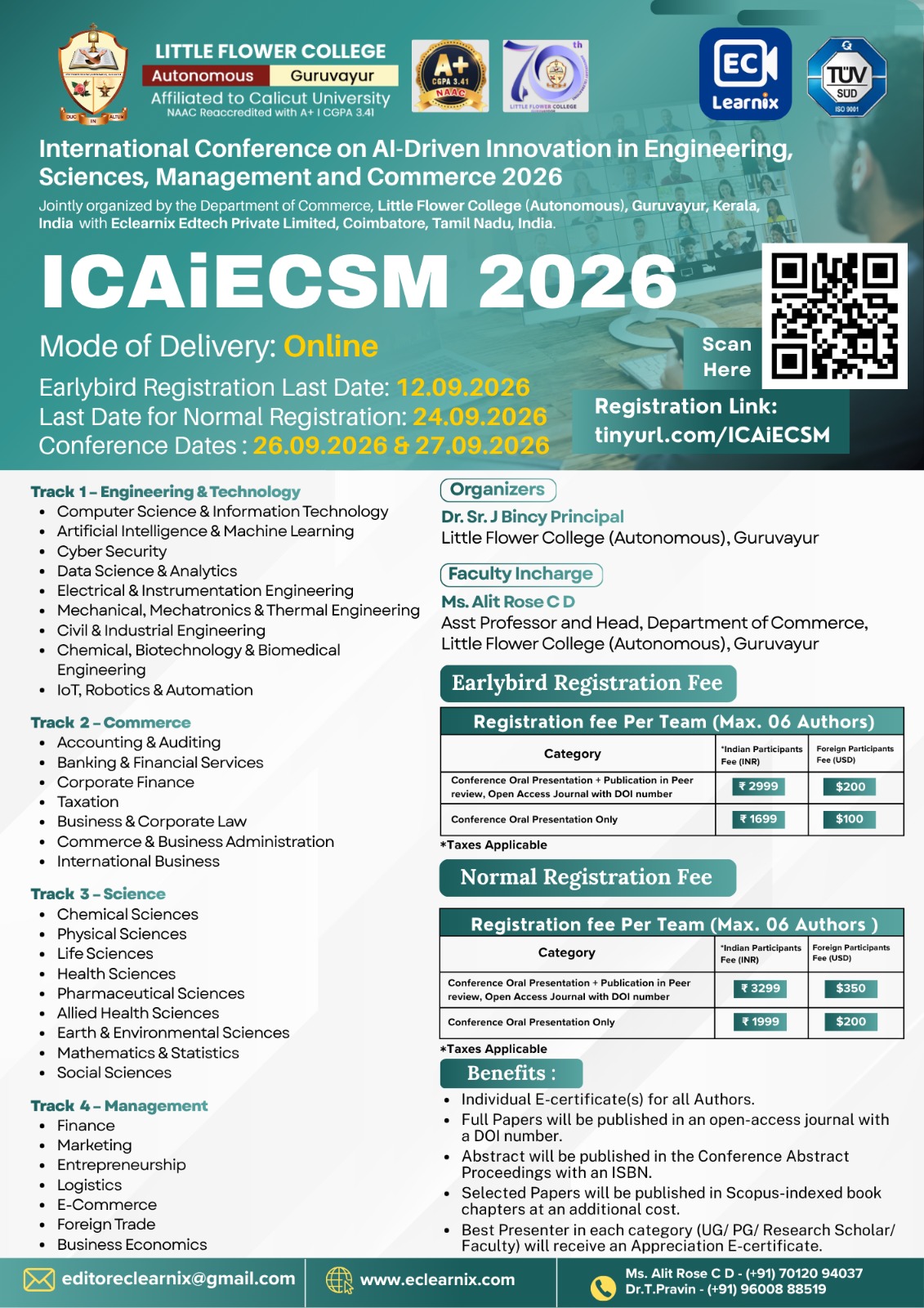International Conference on AI-Driven Innovation in Engineering, Commerce, Science, and Management