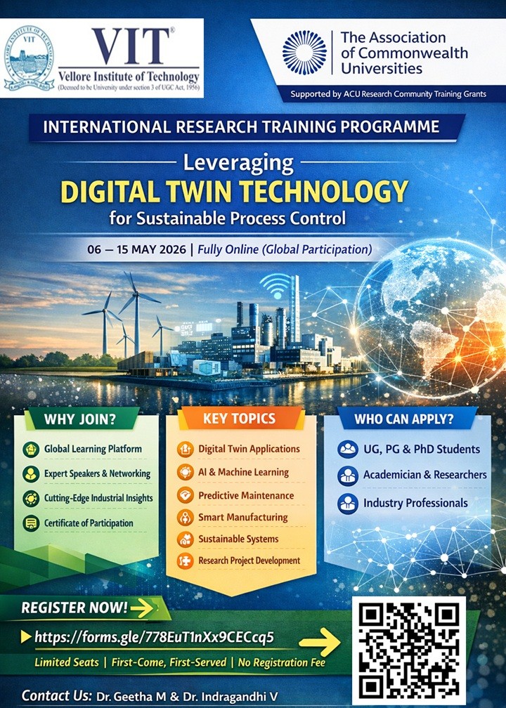 International Research Training Programme on Leveraging Digital Twin Technology for Sustainable Process Control