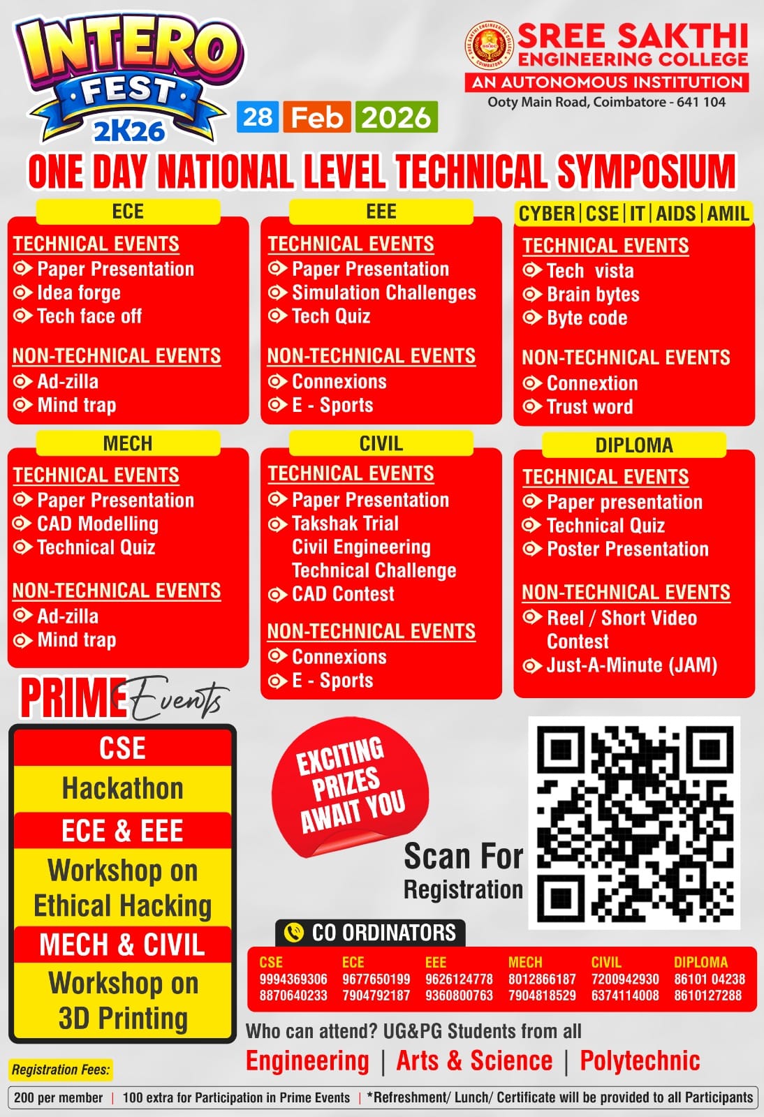 College Events in Tamil Nadu 2026 – Technical, Cultural Fests ...