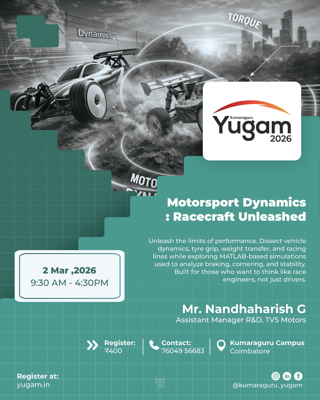 MOTORSPORT DYNAMICS: RACECRAFT UNLEASHED 2026, Coimbatore