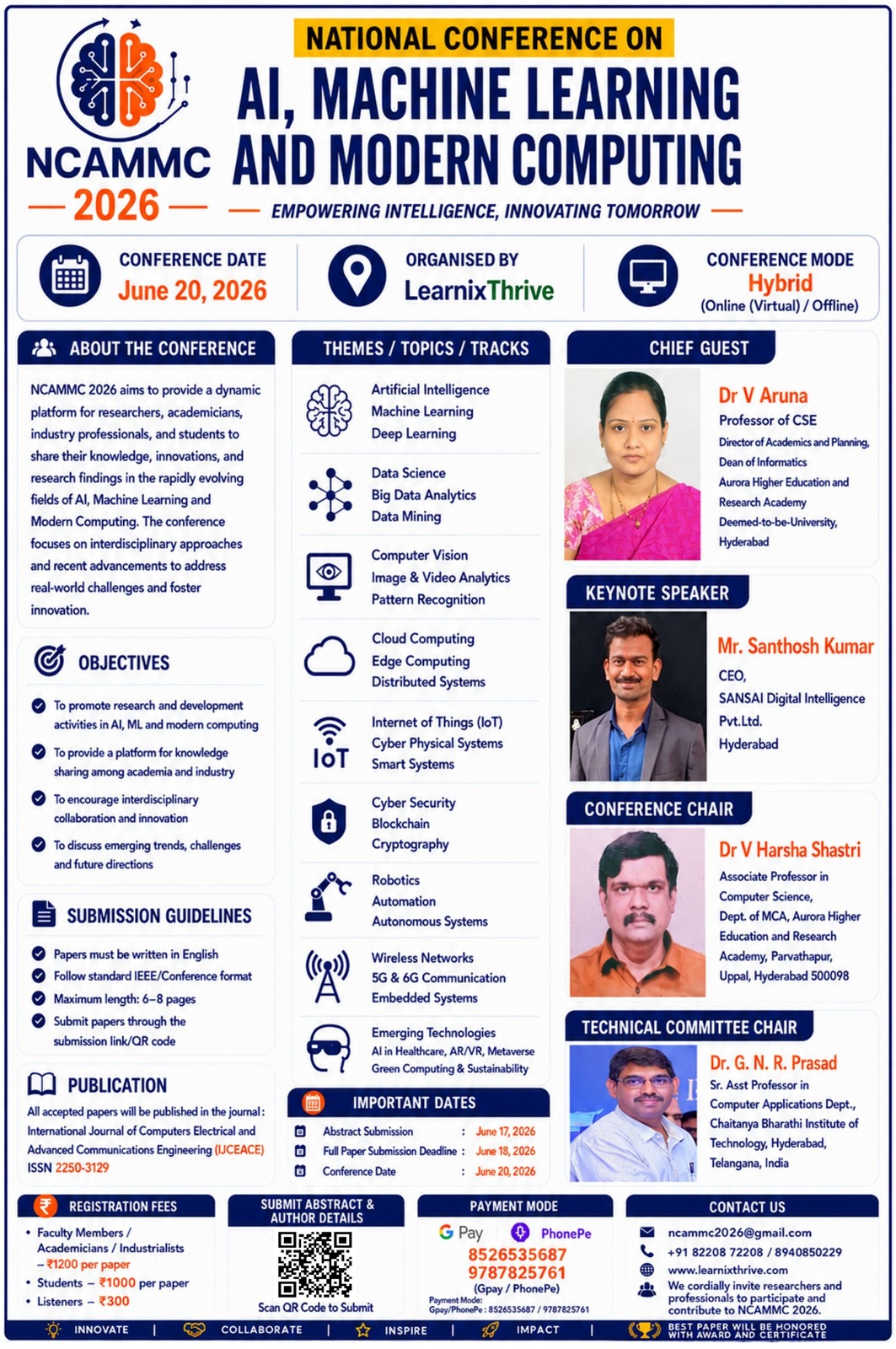 National Conference on AI, Machine Learning and Modern Computing (NCAMMC-2026)
