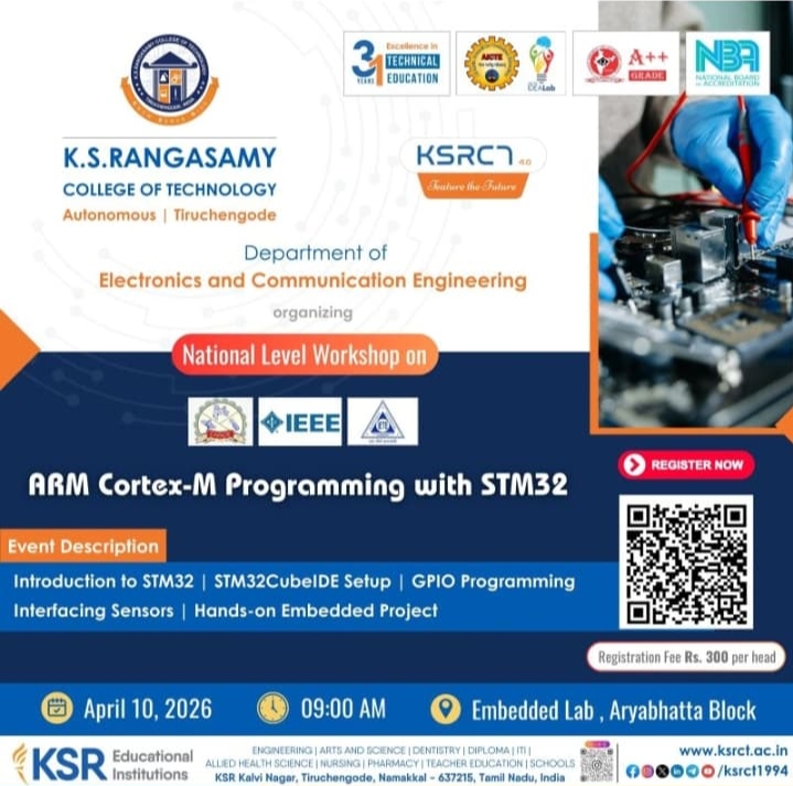 National Level Workshop on ARM Cortex-M Programming with STM32