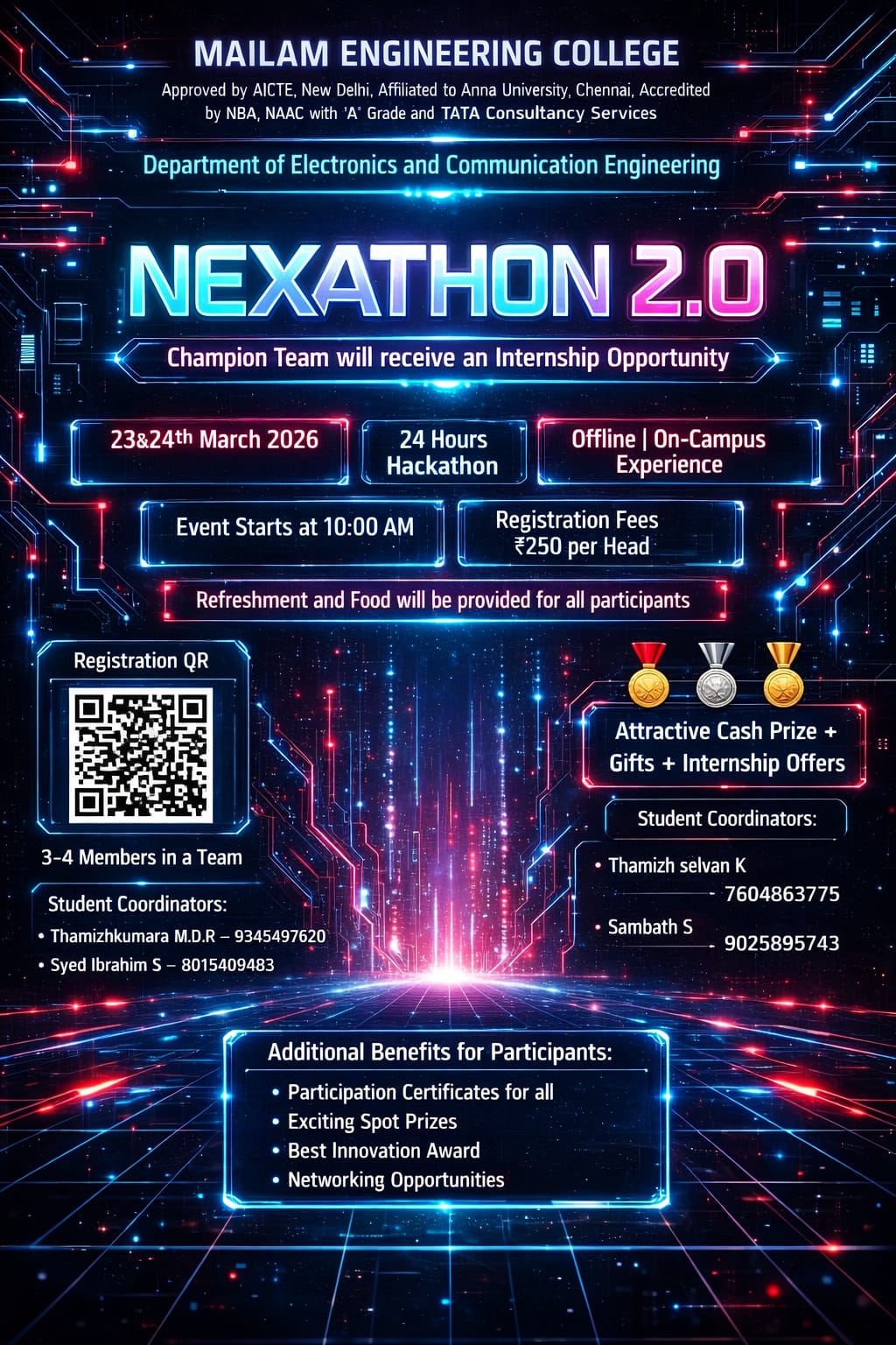 NEXATHON 2.0, Mailam Engineering College