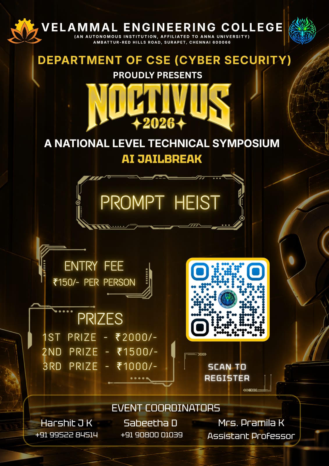 Noctivus'26 - Velammal Engineering College, Chennai