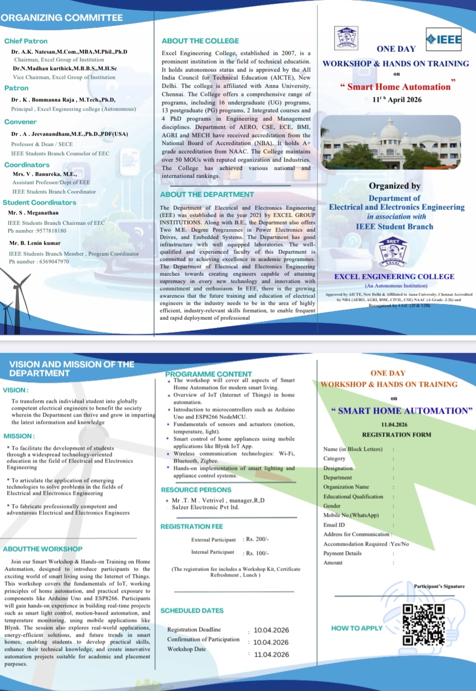 One Day Workshop & Hands on Training on Smart Home Automation 2026
