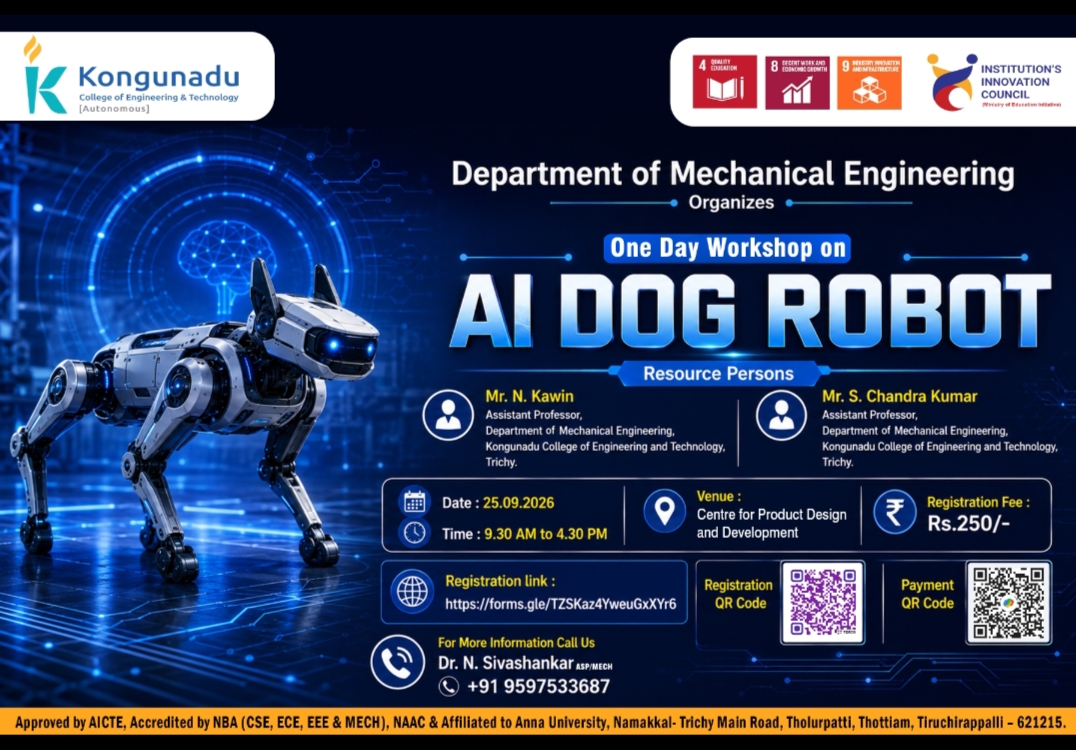 One-day workshop on AI DOG ROBOT
