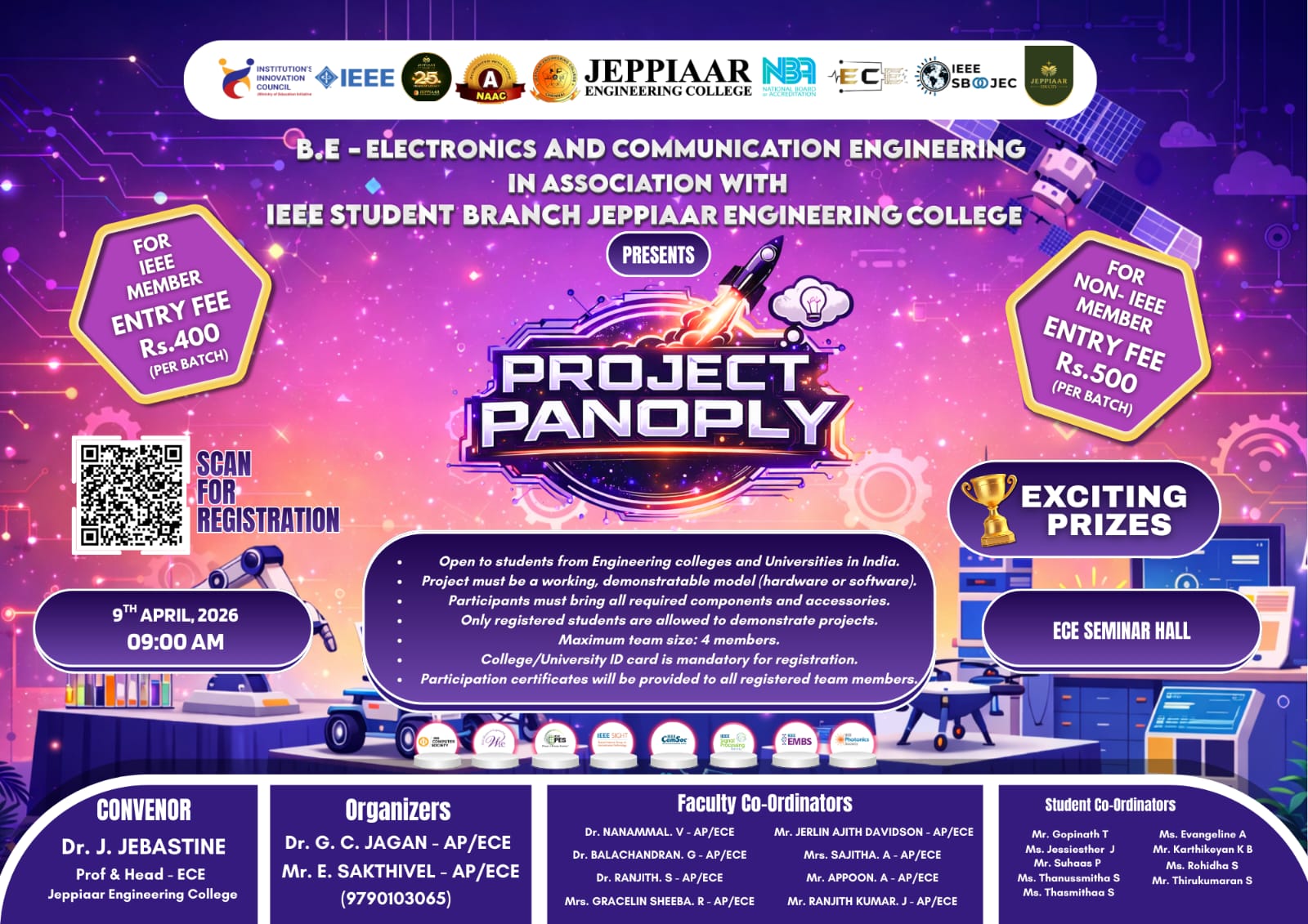 Project Panoply 2026, Jeppiaar Engineering College